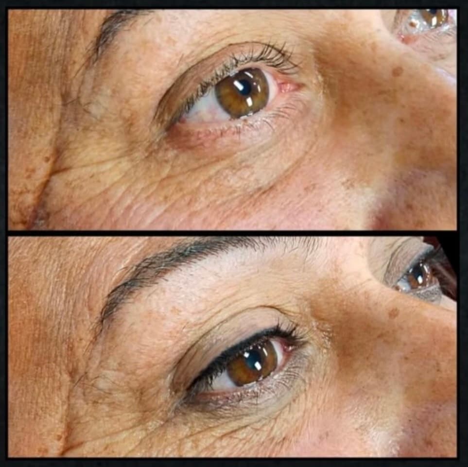 Cosmetic tattoo colour refresh by Kat