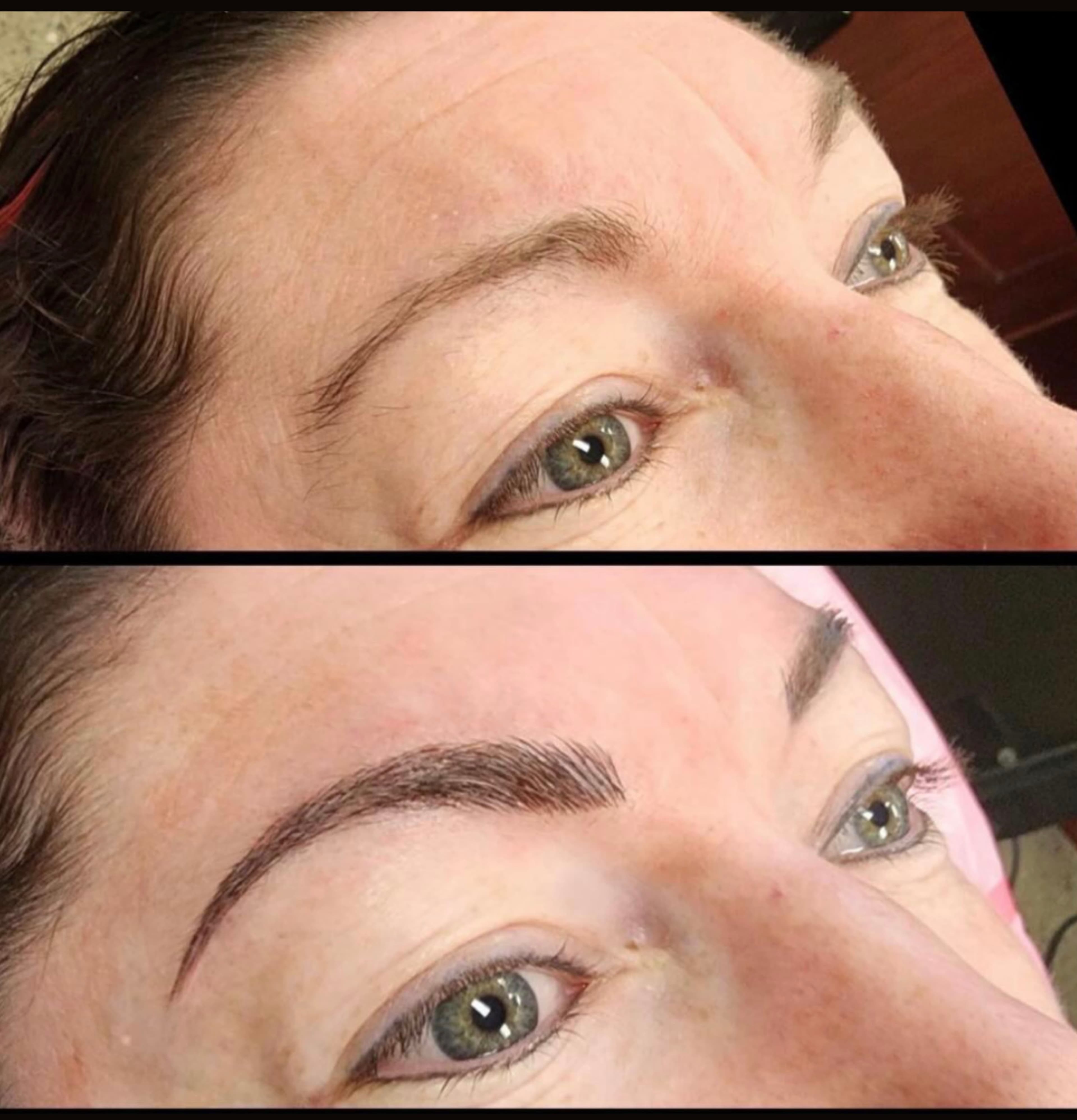 Microblading before and after by Kat