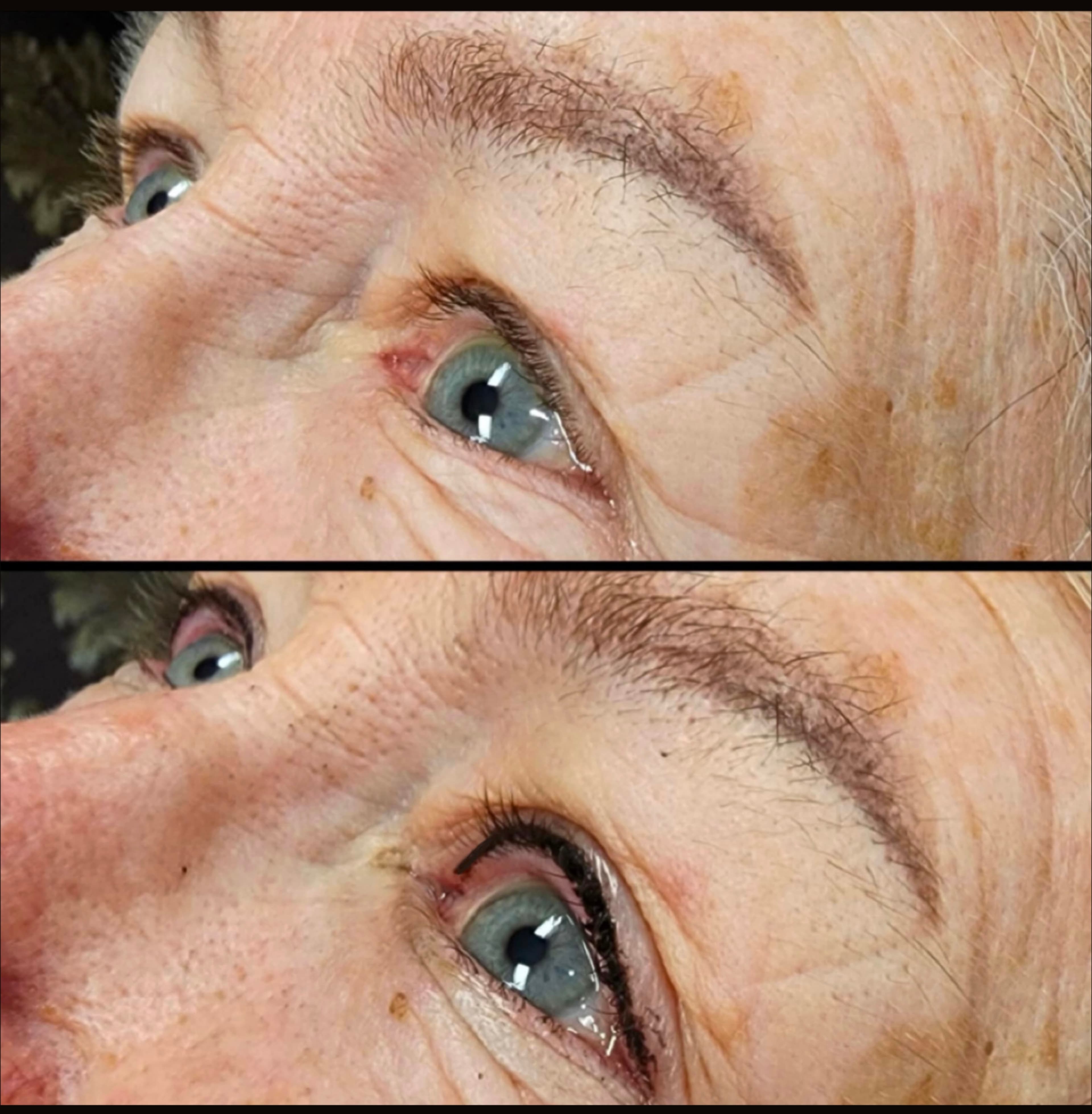 To[ eyeliner before and after by Kat