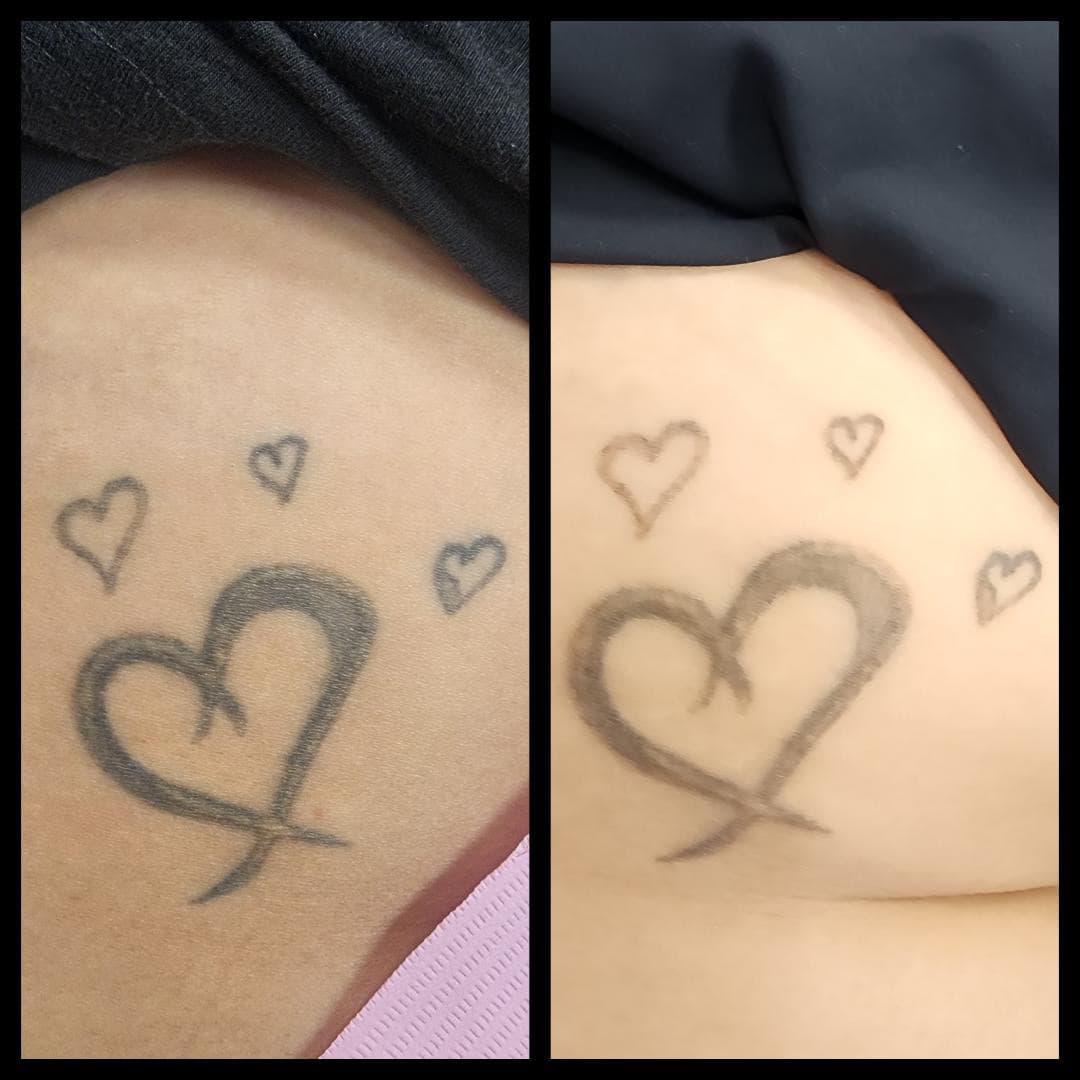 One session before and after. By Kat