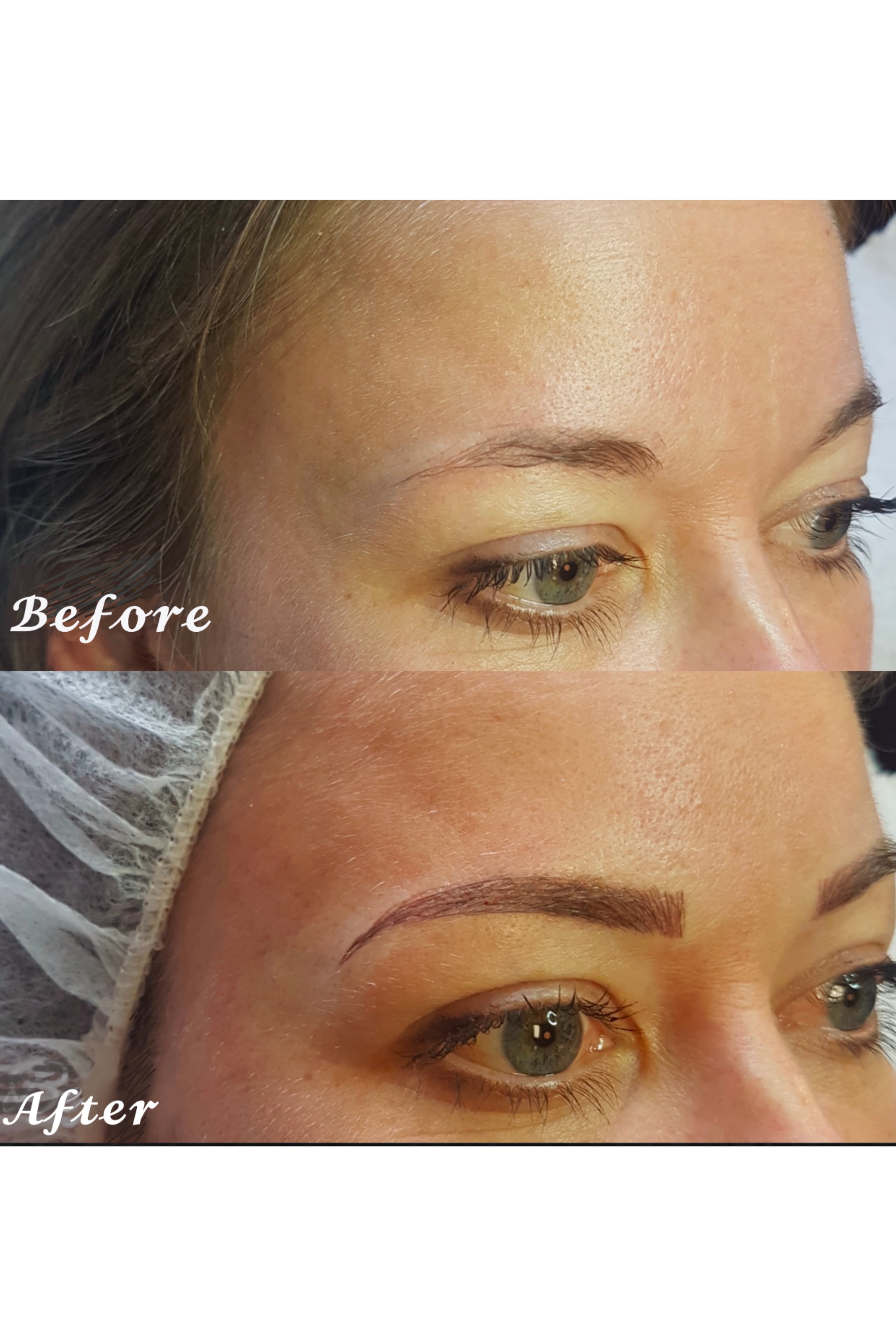 Microblading brows. By Kat