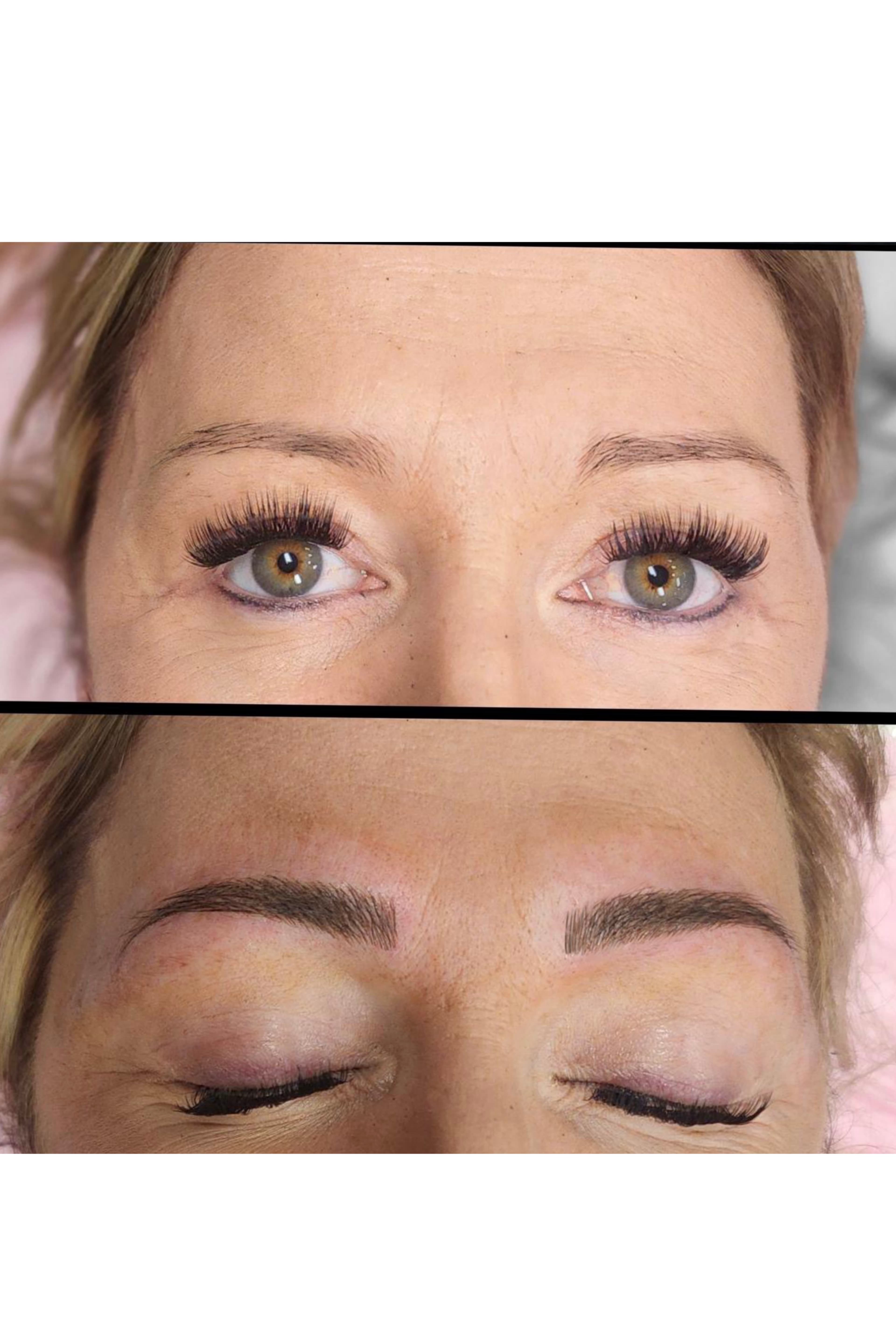 Before and after Microblading. By Kat